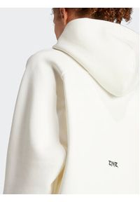 Adidas - adidas Bluza Z.N.E. IS3904 Biały Loose Fit. Kolor: biały. Materiał: bawełna