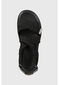 G-Star RAW - G-Star Raw sandały xinva dnm damskie kolor czarny na platformie. Zapięcie: rzepy. Kolor: czarny. Materiał: materiał, guma. Wzór: gładki. Obcas: na platformie