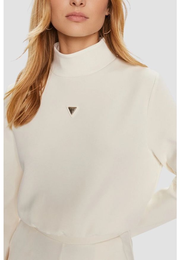 Guess - GUESS Bluza damska w kolorze ecru Olympe, Rozmiar S. Kolor: beżowy