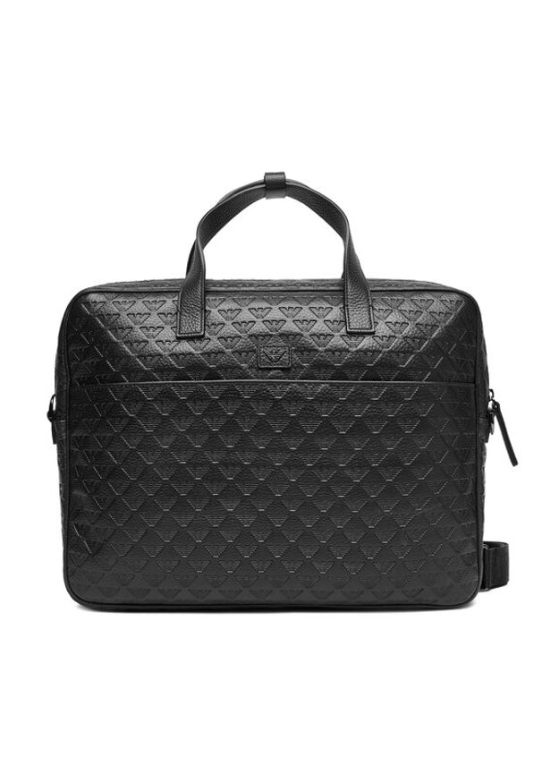 Emporio Armani Torba na laptopa EM001680 AF14774 UC001 Czarny. Kolor: czarny. Materiał: skóra