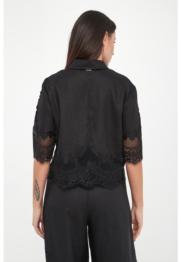 Twinset Milano - Koszula damska lniana TWINSET. Materiał: len