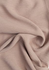 Born2be - Ciemnobeżowe Spodnie z Prostą Nogawką i Kieszeniami oraz Sznurkiem w Talii Qulai. Okazja: na spacer, na co dzień. Kolor: beżowy. Styl: casual, klasyczny #2