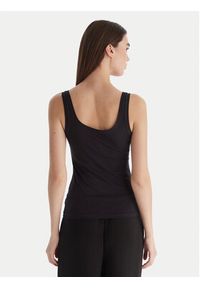 Hunkemöller Top Singlet 302809 Czarny Slim Fit. Kolor: czarny. Materiał: bawełna #2