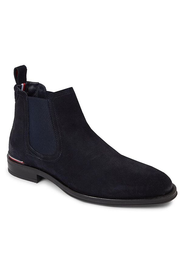 TOMMY HILFIGER - Sztyblety Tommy Hilfiger. Kolor: niebieski