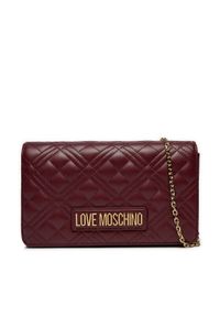 Love Moschino - LOVE MOSCHINO Torebka JC4079PP1LLA0552 Bordowy. Kolor: czerwony. Materiał: skórzane