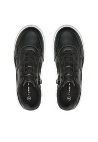 TOMMY HILFIGER - Tommy Hilfiger Sneakersy Stripes Low Cut Lace-Up Sneaker T3X9-32848-1355 S Czarny. Kolor: czarny. Materiał: skóra #6