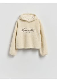 Reserved - Bluza ze sztucznego baranka - złamana biel #1