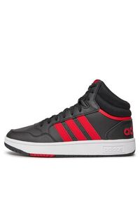 Adidas - adidas Sneakersy Hoops 3.0 Mid ID9835 Czarny. Kolor: czarny. Materiał: skóra #4