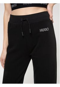 Hugo Spodnie dresowe Dachibi 50449936 Czarny Regular Fit. Kolor: czarny. Materiał: dresówka, bawełna