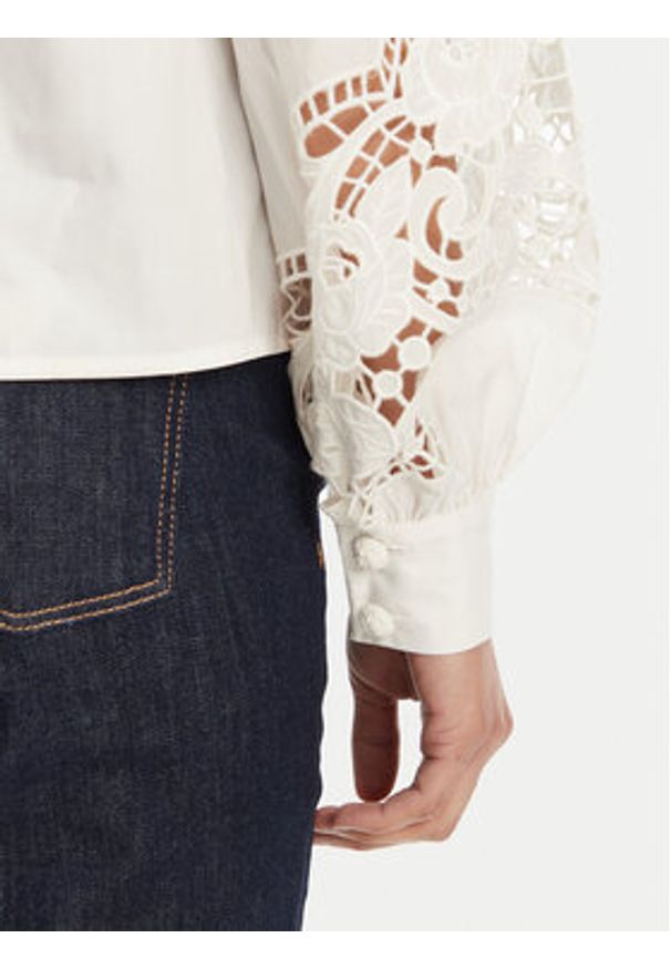 TwinSet - TWINSET Koszula 251TT2333 Écru Regular Fit. Materiał: bawełna