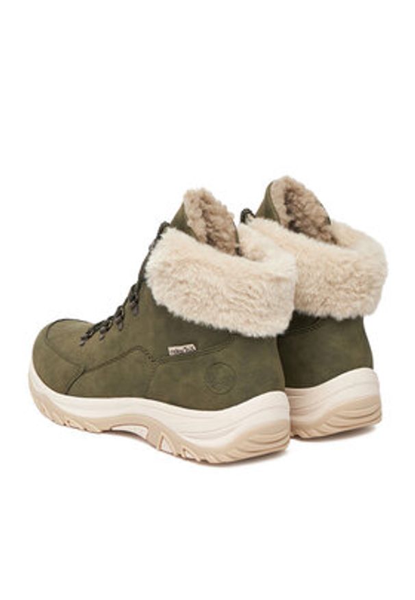 Rieker Trzewiki CEO-M9610-54 Khaki. Kolor: brązowy. Materiał: materiał