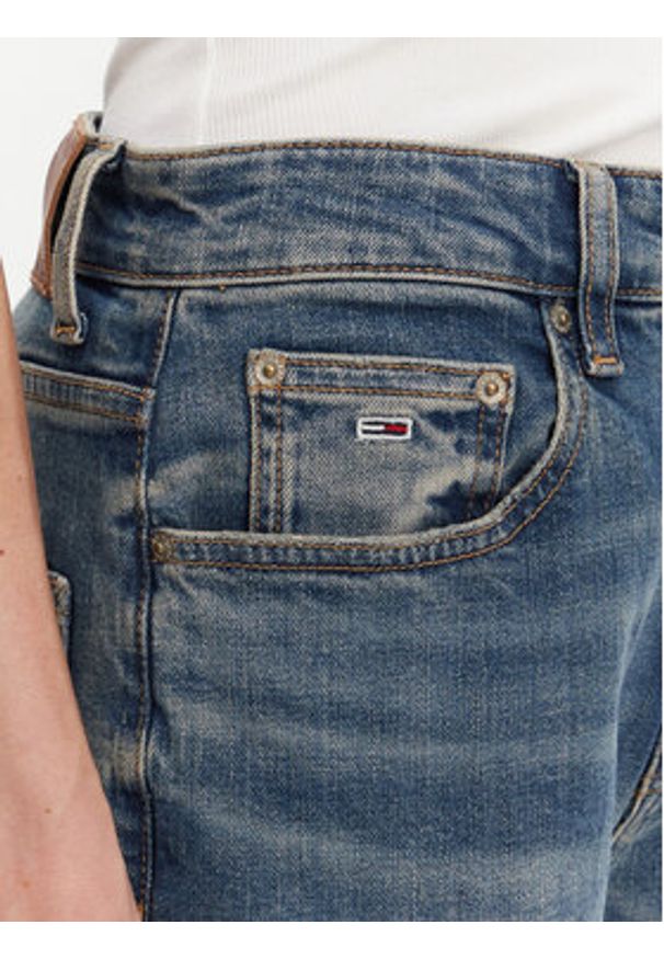 Tommy Jeans Jeansy Mia DW0DW21280 Granatowy Straight Fit. Kolor: niebieski