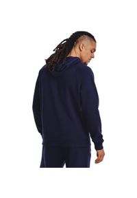 Bluza z kapturem Under Armour Rival Fleece, Mężczyźni. Typ kołnierza: kaptur. Kolor: biały, niebieski, wielokolorowy. Materiał: bawełna, materiał