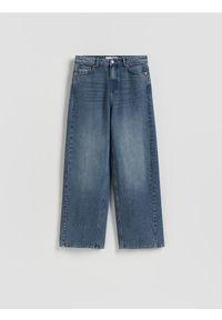 Reserved - Jeansy wide leg - niebieski. Kolor: niebieski #1