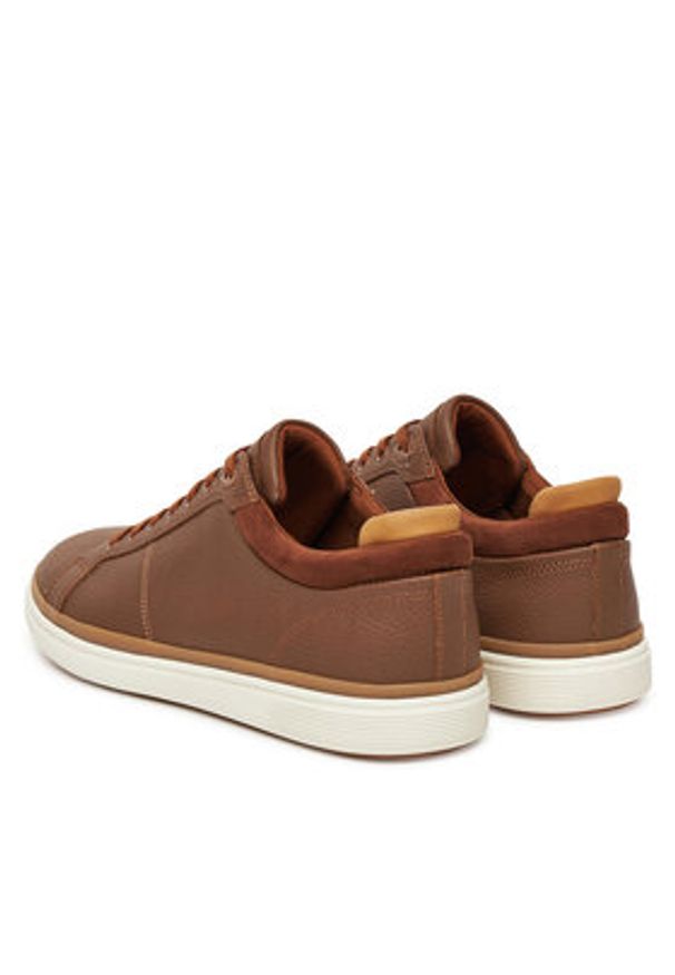 Aldo Sneakersy Finespec 13450249 Brązowy. Kolor: brązowy. Materiał: skóra