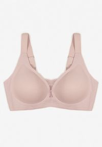 Born2be - Jasnofioletowy Biustonosz z Prążkowanego Materiału Ezimere. Kolor: fioletowy. Materiał: materiał, prążkowany. Rodzaj stanika: wyciągane miseczki. Wzór: gładki #1