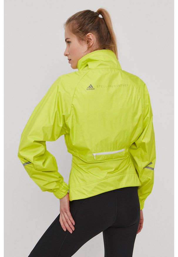 Adidas by Stella McCartney - adidas by Stella McCartney - Kurtka. Okazja: na co dzień. Kolor: żółty. Długość rękawa: raglanowy rękaw. Styl: casual