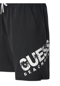 Guess Szorty kąpielowe F5GT27 WG2E2 Czarny Regular Fit. Kolor: czarny. Materiał: syntetyk
