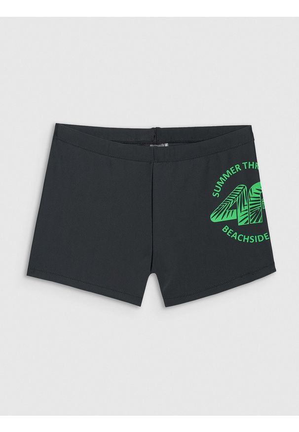 4f - 4F Kąpielówki chłopięce - czarne 134/140 (8-10 lat). Kolor: czarny