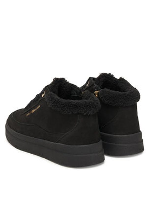 TOMMY HILFIGER - Tommy Hilfiger Sneakersy Modern Court Sneaker Mc Wl FW0FW09000 Czarny. Kolor: czarny. Materiał: skóra