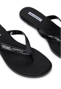 Karl Lagerfeld - KARL LAGERFELD Japonki Jelly Heel KL83006 Czarny. Kolor: czarny. Materiał: syntetyk #2