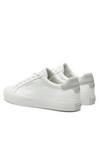 Calvin Klein Sneakersy Vulc Lace Up Texture Fox - Lth HW0HW02439 Biały. Kolor: biały. Materiał: skóra