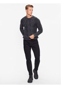 Guess Sweter Andy M3BR21 Z2BB0 Czarny Regular Fit. Kolor: czarny. Materiał: syntetyk, bawełna