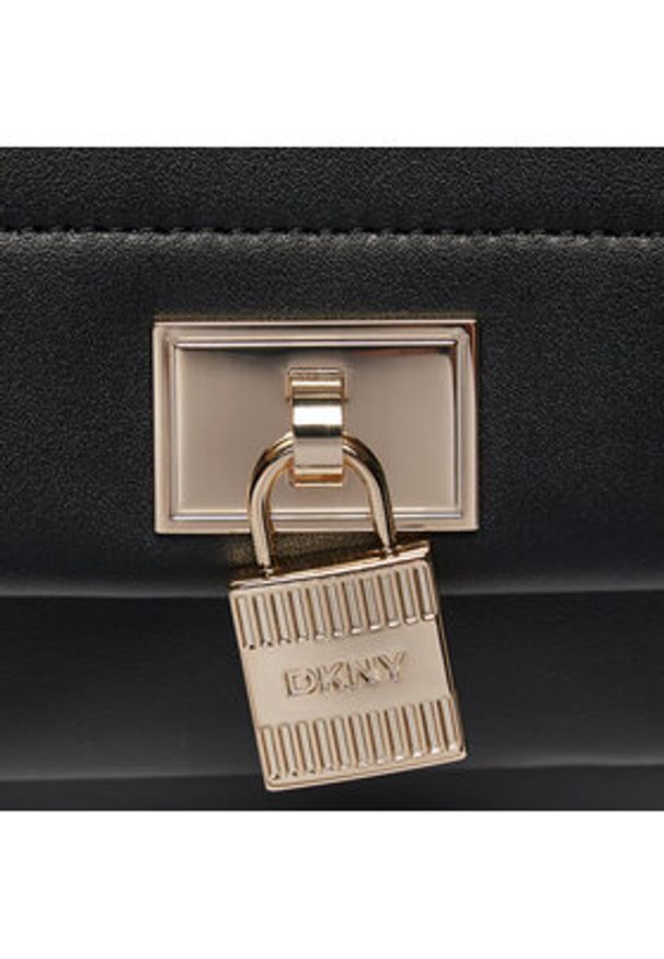 DKNY Torebka Evie Sm Flap Cbody R41ERC64 Czarny. Kolor: czarny. Materiał: skórzane