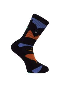 Skarpety Volcom Arthur Longo czarne. Kolor: czarny, wielokolorowy. Sport: fitness #1