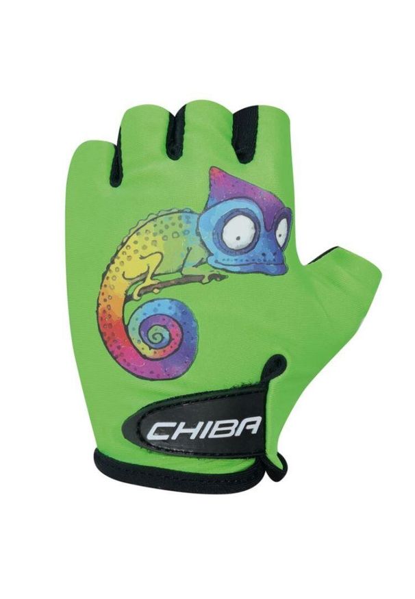 CHIBA - Rękawiczki rowerowe dziecięce COOL KIDS. Kolor: wielokolorowy, zielony. Sport: kolarstwo