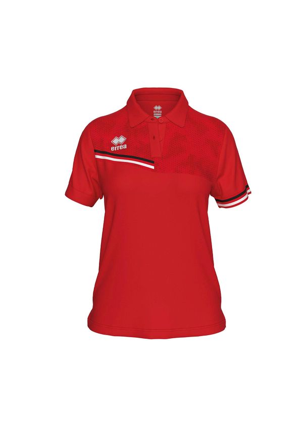 ERREA - Polo Errea Eden Polo Mc Ad Damskie. Typ kołnierza: polo. Kolor: czerwony