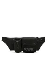 Karl Lagerfeld - KARL LAGERFELD Saszetka nerka 226M3072 Czarny. Kolor: czarny. Materiał: materiał
