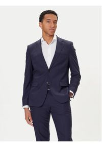 Hugo - HUGO Garnitur Arti-Hesten253X 50544524 Granatowy Extra Slim Fit. Kolor: niebieski. Materiał: syntetyk #4