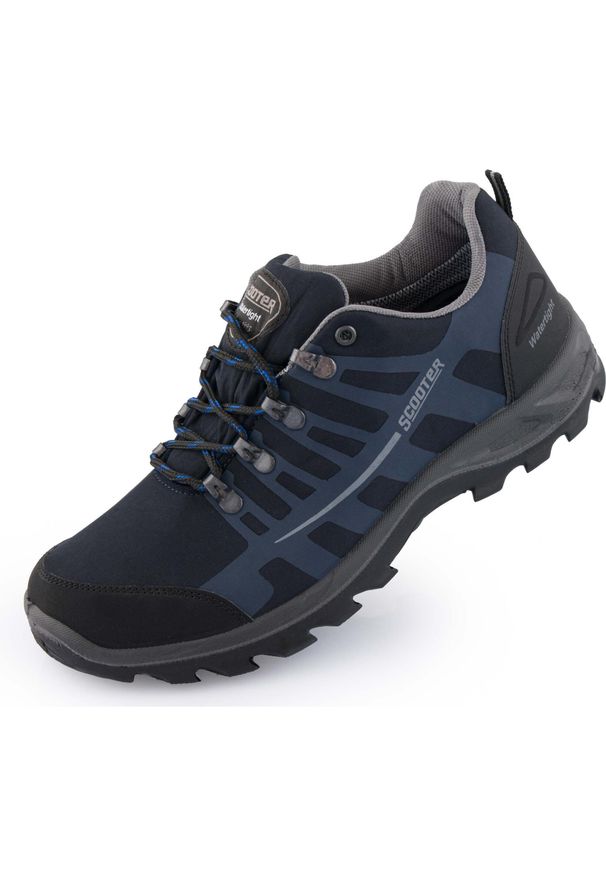 ESCOOTER - Buty trekkingowe Foton TL 37 - Ekologiczne skórzane. Kolor: fioletowy. Styl: sportowy