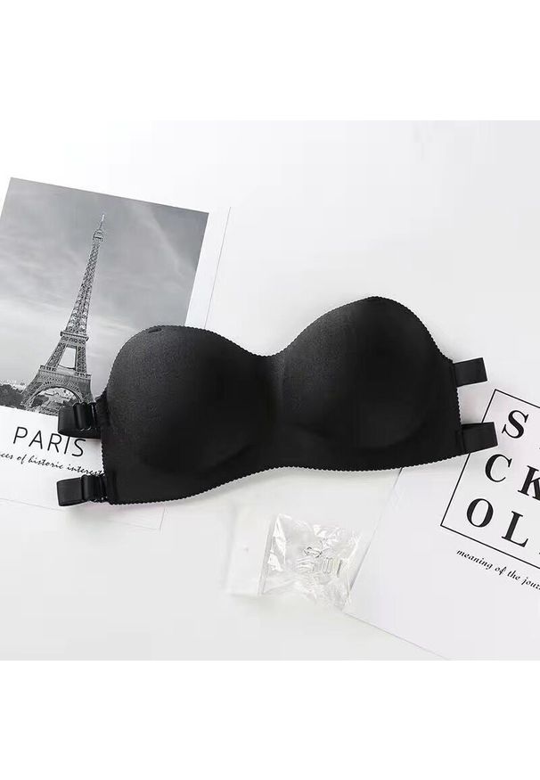 Intica - Biustonosz piankowy bez ramiączek doskonałe dopasowanie Kanisha. Kolor: czarny. Materiał: materiał