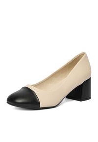 Rieker Czółenka 44760-60 Beżowy. Kolor: beżowy. Materiał: materiał #6