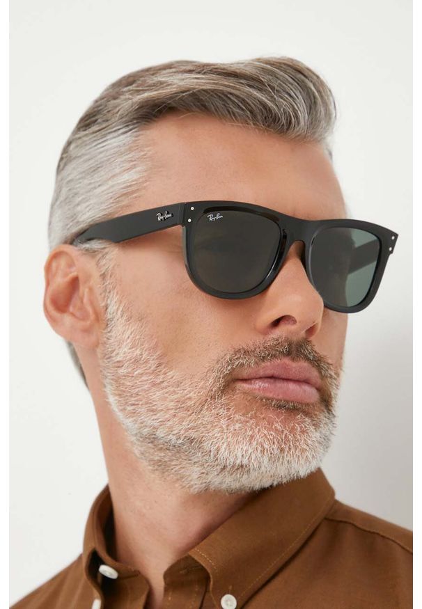 Ray-Ban okulary przeciwsłoneczne WAYFARER REVERSE kolor czarny. Kolor: czarny