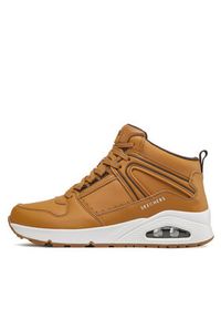 skechers - Skechers Sneakersy Uno Keep Close 232547/WSK Brązowy. Kolor: brązowy. Materiał: skóra
