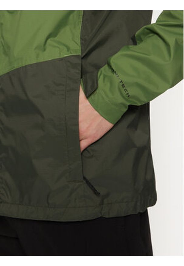 columbia - Columbia Kurtka przeciwdeszczowa Pouring Adventure™ III 2117171 Zielony Regular Fit. Kolor: zielony. Materiał: syntetyk