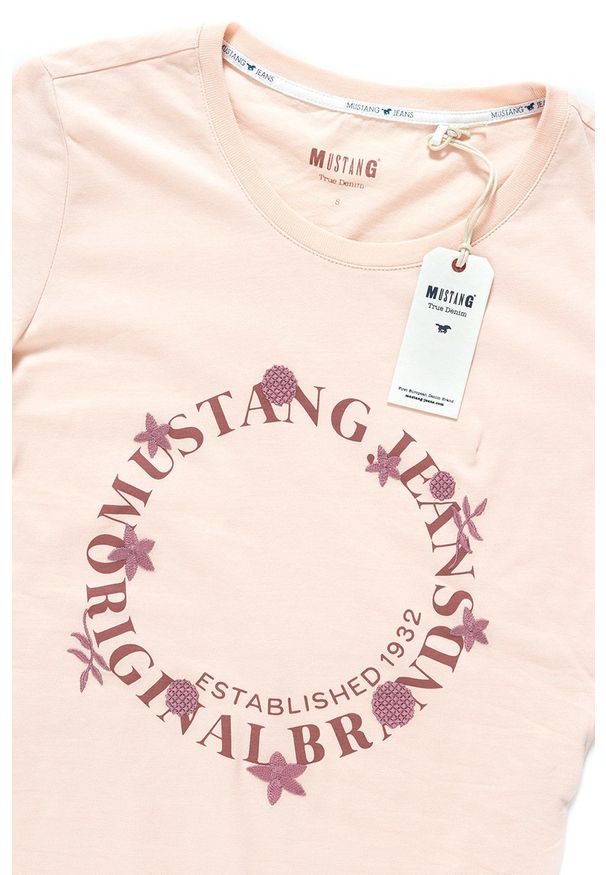 Mustang - MUSTANG T SHIRT DAMSKI Alexia C Print 1008944 8415. Wzór: nadruk