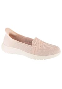 skechers - Buty do chodzenia damskie, Slip-Ins On The Go Flex - Camellia. Kolor: beżowy. Sport: turystyka piesza