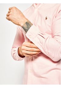 Polo Ralph Lauren Koszula Core Replen 710549084 Różowy Slim Fit. Typ kołnierza: polo. Kolor: różowy. Materiał: bawełna #3