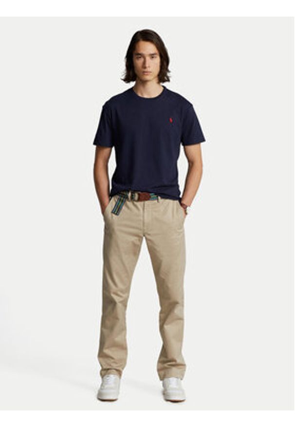 Polo Ralph Lauren T-Shirt Bsr 710680785 Granatowy Custom Slim Fit. Typ kołnierza: polo. Kolor: niebieski. Materiał: bawełna