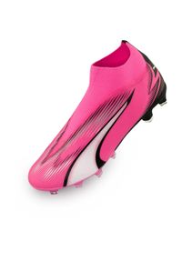 Buty piłkarskie Puma Ultra Match+ LL FG/AG. Kolor: czarny, różowy, biały, wielokolorowy. Sport: piłka nożna