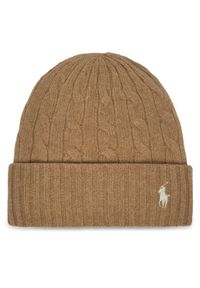 Polo Ralph Lauren Czapka 455956315009 Beżowy. Kolor: beżowy. Materiał: wełna, materiał