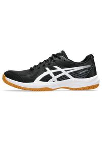 Buty siatkarskie męskie Asics Upcourt 6. Kolor: wielokolorowy, czarny, biały. Materiał: syntetyk, materiał. Szerokość cholewki: normalna