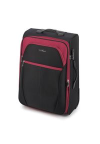 Wittchen - Średnia miękka walizka dwukolorowa. Kolor: wielokolorowy, czarny, czerwony. Materiał: poliester #6
