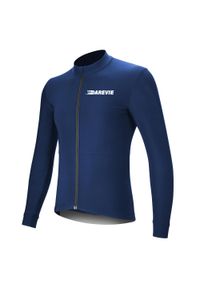 DAREVIE - Bluza kolarska termiczna MOJITO niebieska – ciepła i oddychająca. Kolor: niebieski. Materiał: polar. Sport: kolarstwo #1