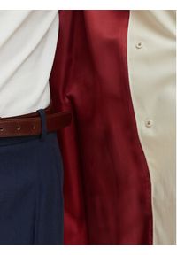 TOMMY HILFIGER - Tommy Hilfiger Trencz WW0WW48873 Beżowy Slim Fit. Kolor: beżowy. Materiał: bawełna #6