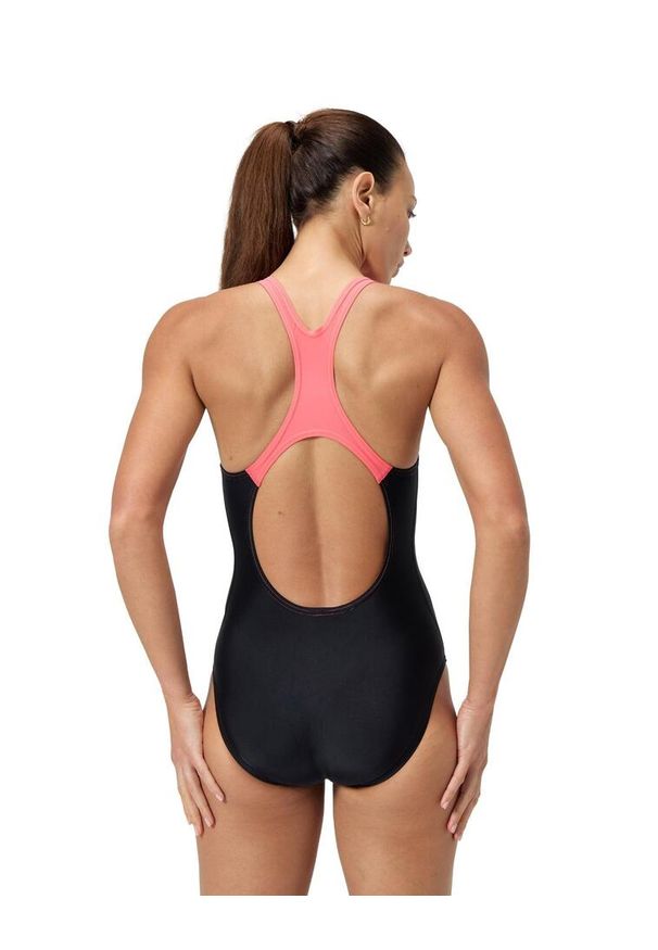 Strój kąpielowy jednoczęściowy na basen damski Speedo Medley Logo. Kolor: czarny, pomarańczowy, wielokolorowy